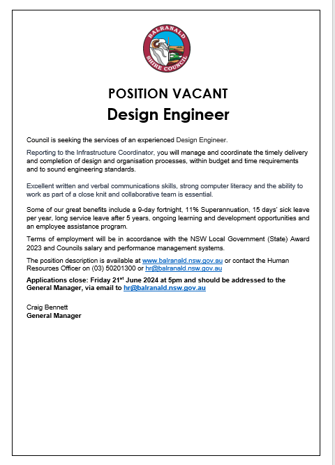 Design Engineer Job in New South Wales (NSW), Design / Architecture ...